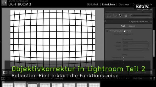Lightroom 3, Objektivkorrektur, Vignettierung, Bildfehler