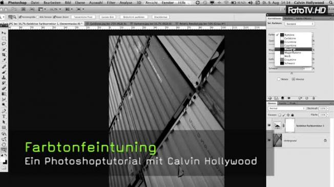 Farbtöne mit der selektiven Farbkorrektur steuern