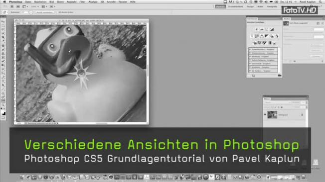 Vollbildmodus in Photoshop, Fensteransicht