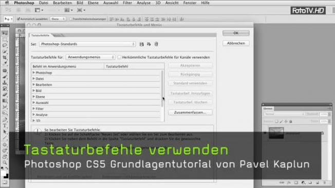 Tastaturkürzel und Shortcuts in Photoshop