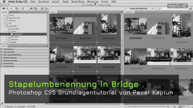 Stapelumbenennung in Bridge