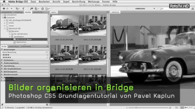Bilder organisieren in Bridge