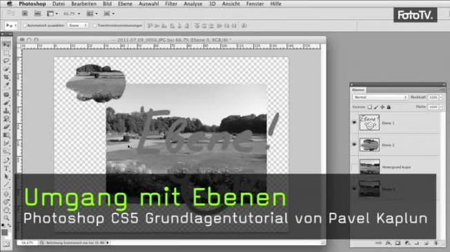 Umgang mit Ebenen in Photoshop