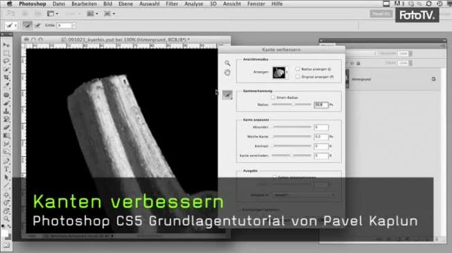 Kante verbessern, Kanten erkennen Werkzeug