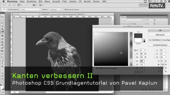 Kante verbessern, Auswahl laden und verkleinern
