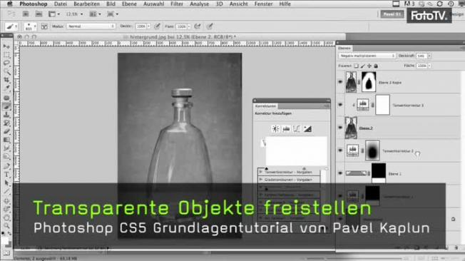 Transparente Objekte freistellen