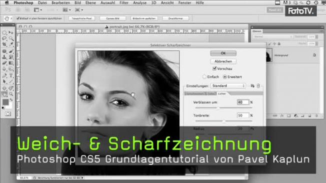 weichzeichnung, scharfzeichnung