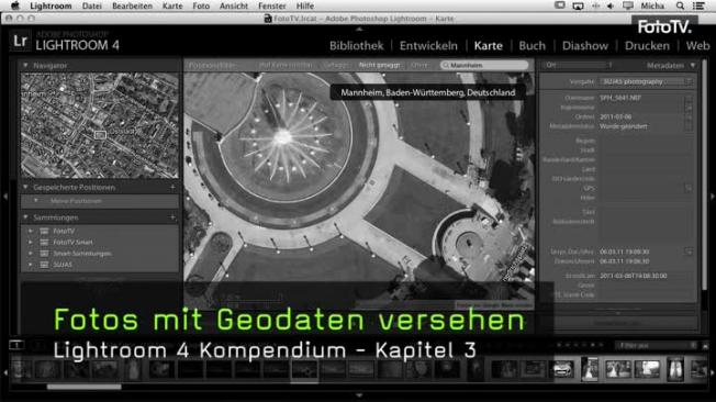 manuelles Geotagging in Lightroom