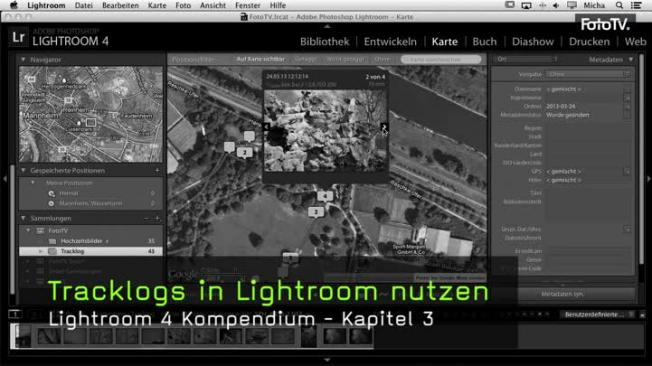 Tracklogs erzeugen und in Lightroom einfügen