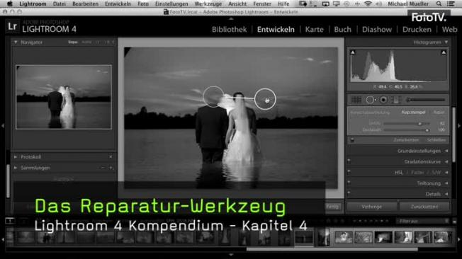 Bereichsreparatur in Lightroom