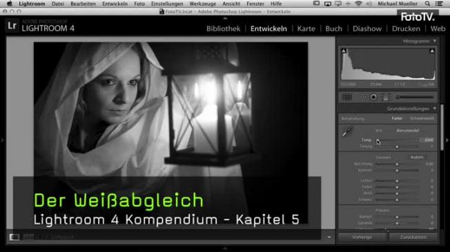Weißabgleich in Lightroom 4