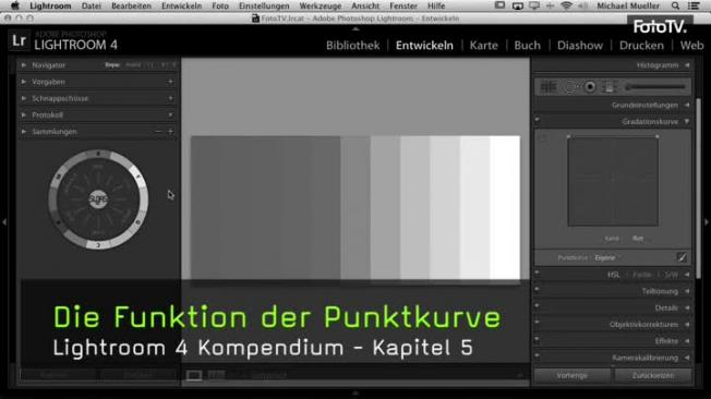 Punktkurve, Crossentwicklung in Lightroom