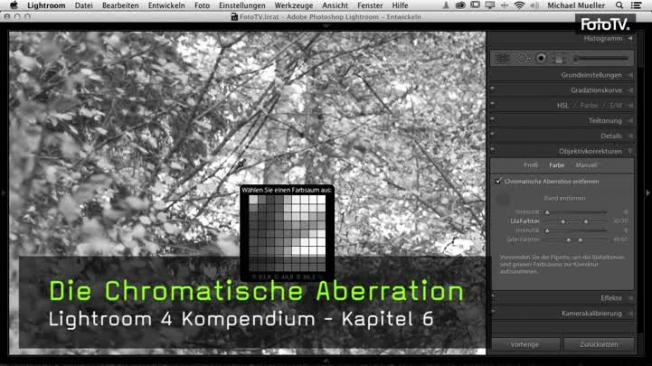 chromatische Aberration entfernen