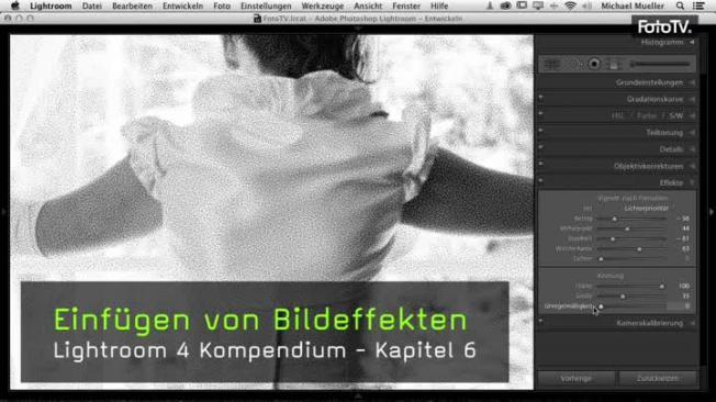 Vignettierung und Körnung einfügen