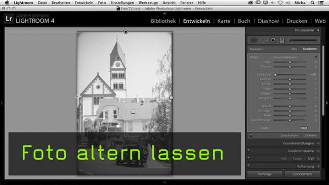 Altes Bild in Lightroom erstellen