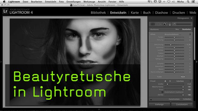 Beautyretusche in Lightroom