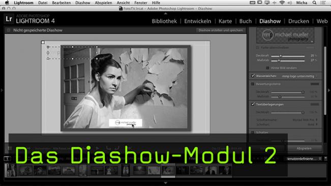 Diashow-Modul Lightroom