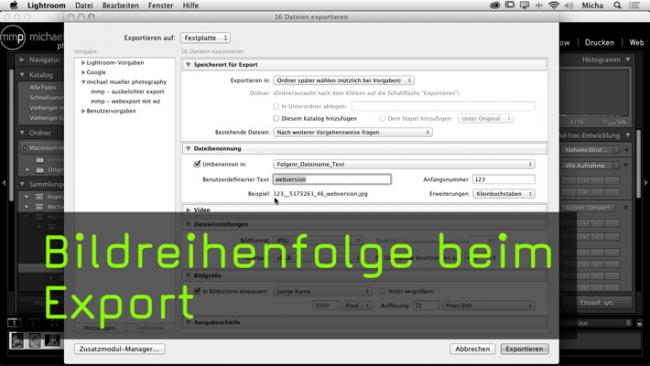 zeitliche Bildreihenfolge 