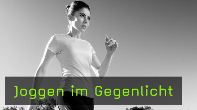 Joggen im Gegenlicht