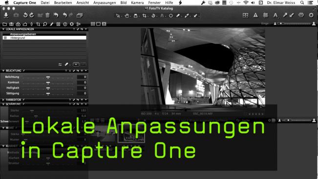 Capture One Lokale Anpassungen 