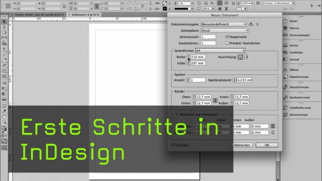 InDesign Grundeinstellungen