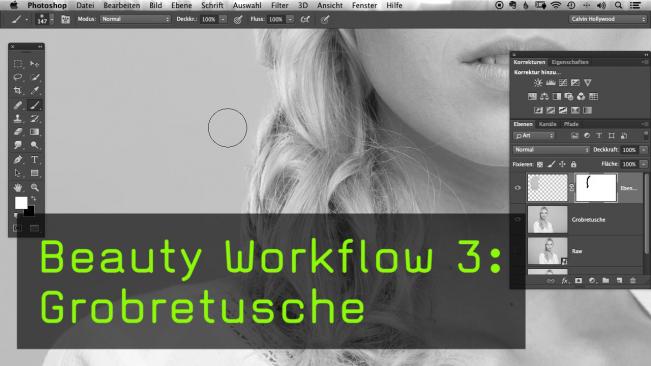 Beauty Workflow 3: Grobretusche