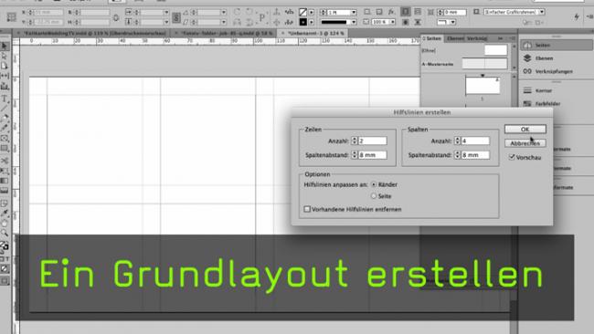 Grundlayout in InDesign erstellen
