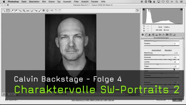 charaktervolle SW-Portraits in Photoshop erstellen