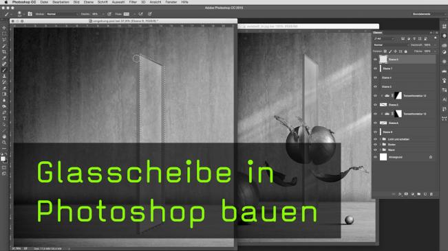 Halbtransparente Objekte in Photoshop bauen