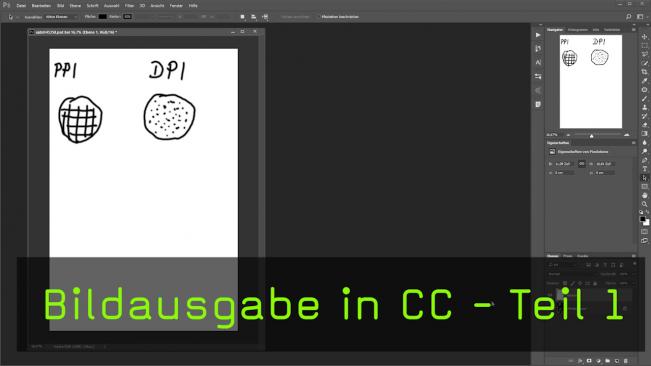 Bildausgabe in Photoshop CC