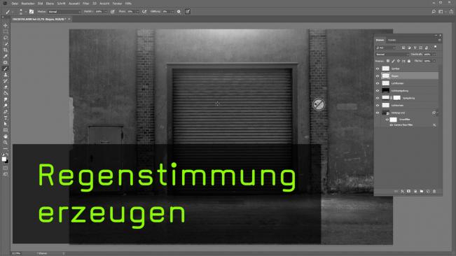 Regenstimmung in Photoshop erzeugen