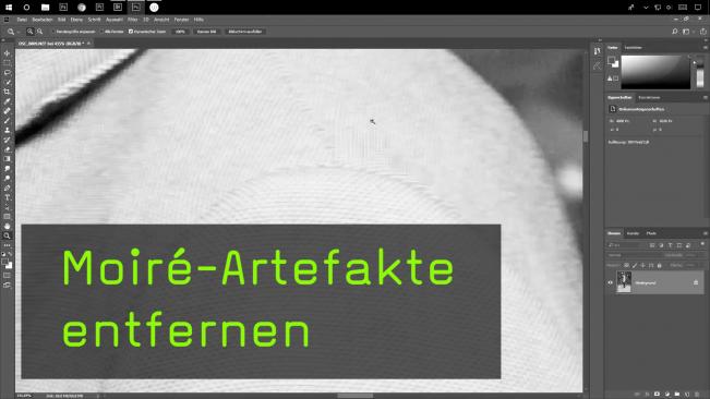 Ganz einfach Moiré aus Fotos entfernen