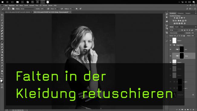 Falten in der Kleidung retuschieren