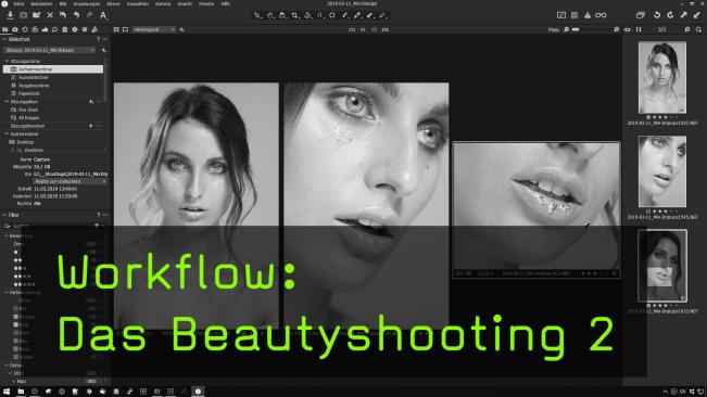 Effektive Bildauswahl eines Beautyshootings