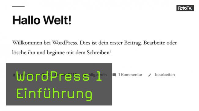 Wordpress Tutorial mit Jeremy Weimann