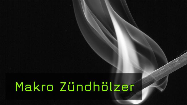 Makro-Aufnahmen von Streichhölzern mit Peter van Bohemen