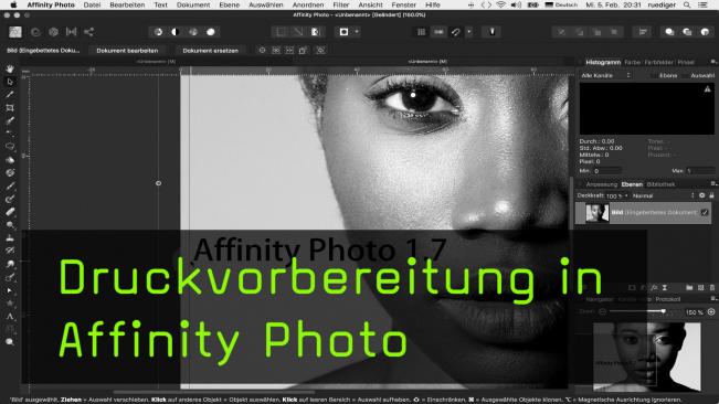 PDF-Export für den Druck in Afinity Photo
