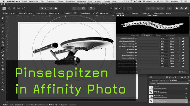 Pinselspitzen in Affinity Photo