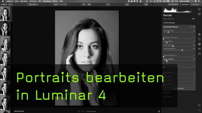 Portraitretusche in Luminar 4