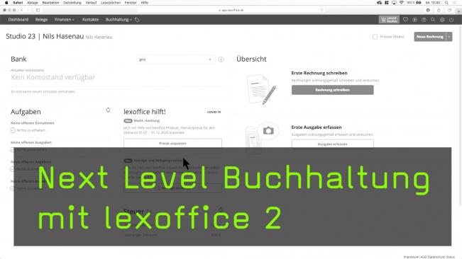 Lexoffice erklärt von Nils Hasenau