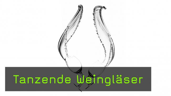 Tanzende Weingläser