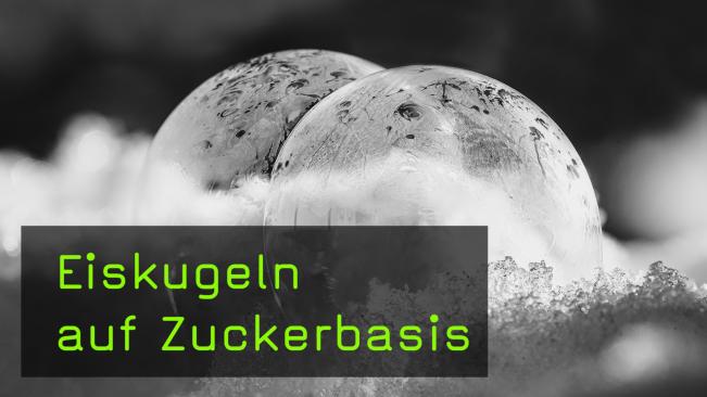 Eiskugeln aus Seifenblasen