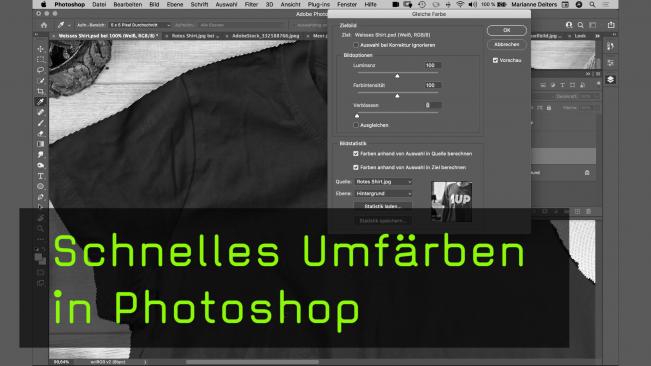 Umfärben in Photoshop