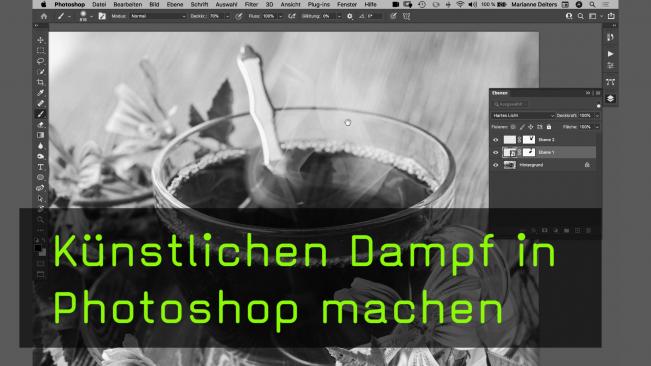 Dampf in Photoshop zeichnen