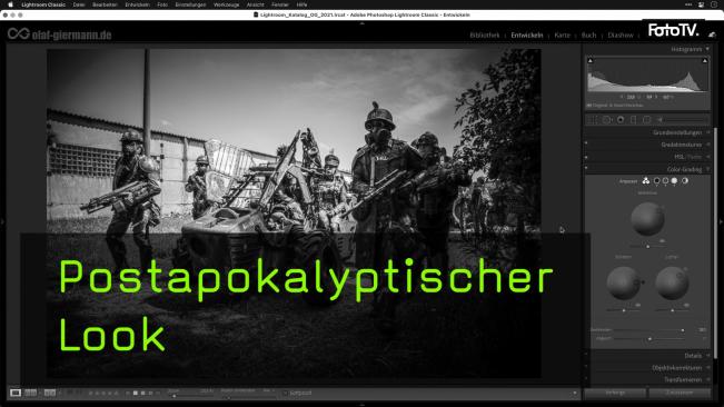 Wie man einen Postapokalyptischen Look auf seine Bilder anwenden kann