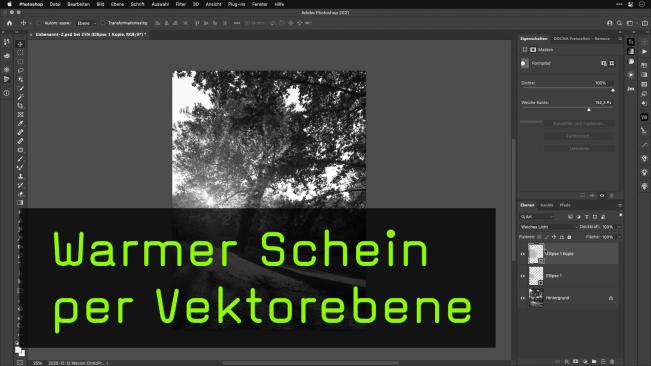 Lichtschein per Photoshop ins Bild editieren