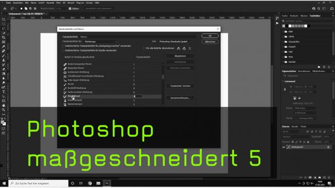 Photoshop Shortcuts ändern und anpassen