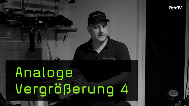 Der Prozess der Schwarz-weiß Vergrößerung