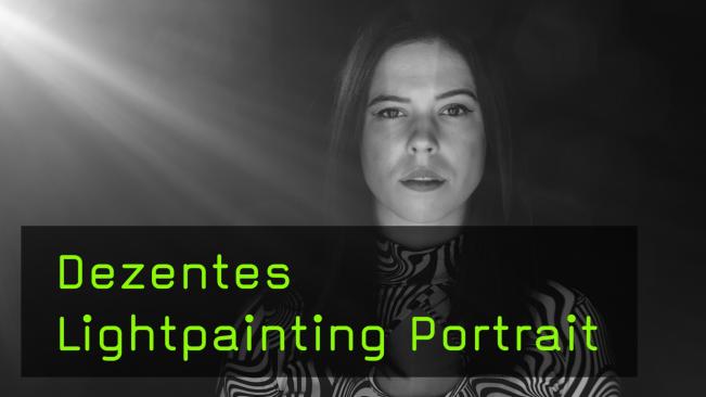 Minimalistische Lightpainting Portraits
