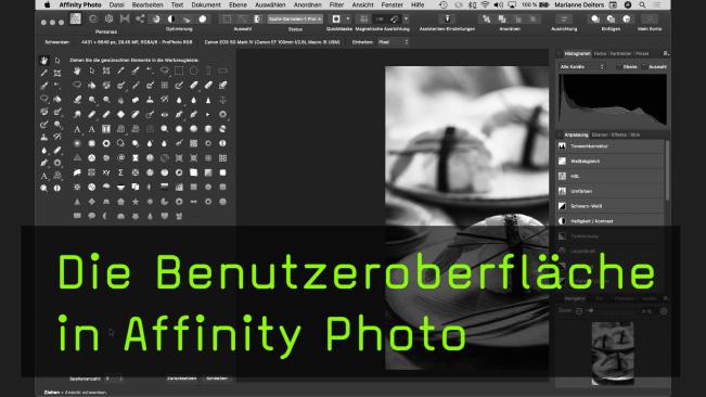 Benutzeroberfläche in Affinity Photo